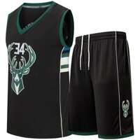 Áo bóng rổ nam nữ- CLB Milwaukee Bucks - Bộ quần áo thi đấu bóng rổ đẹp