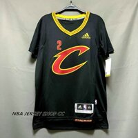 Áo Bóng Rổ Nba 2015-2016 Cleveland Cavaliers Chính Hãng Dành Cho Nam #Áo Thun Tay Ngắn Màu Đen In Chữ Jersey Irving 2 Kyrie Irving Thời Trang Cho Nam Và Nữ 2