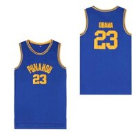 Áo Bóng Rổ Thêu Số 23 Obama Jersey Phong Cách Hiphop