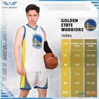 Áo Bóng Rổ Win Sport Golden State Warriors Trắng