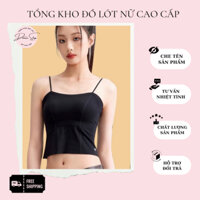 Áo bra 2 dây có mút ngực cotton thun lạnh sang chảnh, Áo hai dây vai có thể điều chỉnh HÀNG LOẠI 1