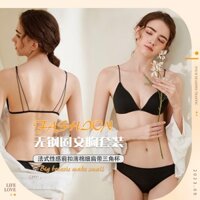 Áo bra 2 dây mảnh cài trước Không gọng Mút mỏng nhẹ Áo bra Dây mảnh mỏng nhẹ Áo lót Cài trước Áo ngực