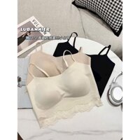 Áo Bra 2 Dây Viền Ren Có Đệm Ngực TLBra Nâng Ngực Chống Chảy Xệ Phong Cách Gợi Cảm Cho Nữ 3070