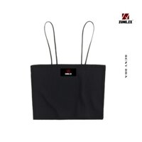 Áo bra 2 dây Zune.zx đen chất thun co dãn, Sexy Bra
