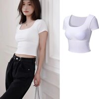Áo bra 2 lớp có mút ngực nữ, Áo ba lỗ chất vải cotton mềm mại BR05