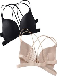 Ao Bra, Áo Ngực Dây Đan Chéo Cách Điệu Phong Cach Han Quôc - Đen