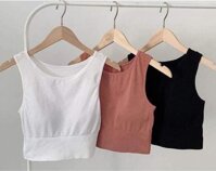 Áo Bra ba lỗ ôm body siêu đẹp - Nâu