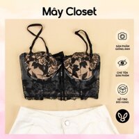 Áo bra corset ren hoa có gọng mút mỏng quyến rũ thanh lịch - Mây Closet ACS571