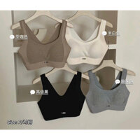 Áo Bra Cotton Áo Lót Không Gọng Dáng 2 Dây Có Mút Ngực Sẵn Mặc Trong Áo Vest Cực Xinh