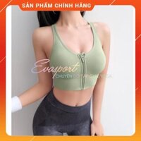 Áo bra khoá tập gym, yoga,aerobic nữ EVA Sport tôn vòng ngực, vải dệt kim cao cấp, co giãn tốt, mặc ôm dáng, fit người