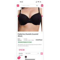 Áo bra lót có gọng xuất Pháp hiệu chantelle size 32D