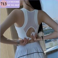 Áo Bra Lót Hai Dây Croptop❤️𝐂𝐎́ 𝐌𝐔́𝐓❤️Thể Thao Nữ Tập Gym Yoga Cài Sau Thun Mềm Mịn Thoáng Mát Tôn Dáng 713