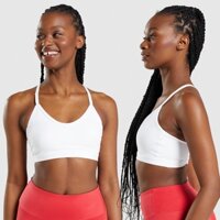 Áo Bra nâng ngực Áo lót thể thao tập gym yoga cao cấp 2 dây phối lưới hàng Xuất Dư mềm mịn thoáng khí thấm hút mồ hôi