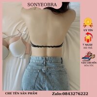 Áo bra nâng ngực SONYEOBRA mặc hở lưng cổ yếm dây mảnh siêu xinh , kết hợp phụ kiện - AB045
