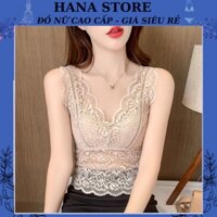 Áo bra nữ ren hoa, áo lót nữ ren dáng croptop mặc vest, khoác sexy mẫu nữ hot 2022 hàng cao cấp