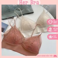 Áo bra ren 2 dây croptop đệm mỏng không gọng mềm mịn thoáng mát sexy quyến rũ BRA06
