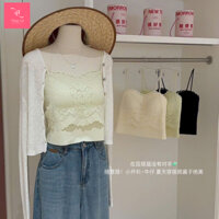 Áo Bra Ren Áo 2 Dây Thủy Lê Có Đệm Ngực Mặc Trong Vest Đẹp Tôn Dáng Hàng Cao Cấp