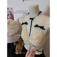 Áo bra ren có nơ mút ngực phối áo hai dây hoặc các loại áo phong cách quyến rũ cho nữ