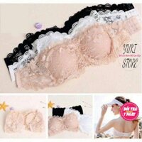 Áo Bra Ren Cúp Ngang Áo Lót Ren Mới Cực Đẹp - TRẮNG