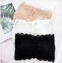 Áo Bra Ren Không Dây Hoa Đào Cực Xinh - Đen