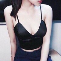 Áo Bra satin - hàng loại 1 - Trắng