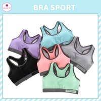 Áo Bra Sport Khoét Lưng Gym Yoga Thể Thao Sẵn Lót Ngực, Bra Tập Thoáng Khí Thấm Hút Mồ Hôi EZT