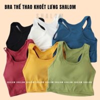 Áo bra thể thao, áo lót nữ bra 3 lỗ khoét lưng mút vừa chất liệu cotton co dãn tốt, thấm hút mồ hôi B1861