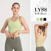 Áo bra thể thao cao cấp dày dặn TS-068, áo ngực nữ bản to đan chéo lưng quyến rũ