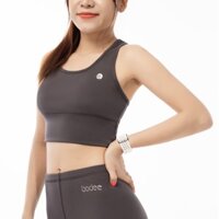 Áo Bra thể thao gym yoga - thể dục - chạy bộ IRIS - XÁM CHUỘT BODEE