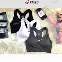 Áo bra thể thao tập gym yoga, áo ngực thể thao nữ chống sốc có mút ngực chất liệu cotton cao cấp - FREE SIZE