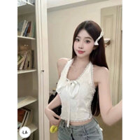 Áo bra  yếm  ren nơ hàng qccc L1 DUANINHHIEP