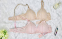 Áo Bralette ORLA Ren Mút Mỏng Không Gọng - hồng - B80
