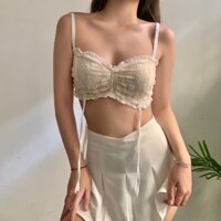 Áo bralette ren cột dây hàng thiết kế cao cấp siêu đẹp