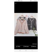 Áo cadigan kẻ sọc