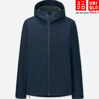 Áo cản gió chống nắng mưa Uniqlo Blocktech màu xanh 69 navy 2019