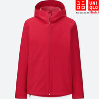 Áo cản gió chống nắng mưa Uniqlo Blocktech màu đỏ 15 red 2019