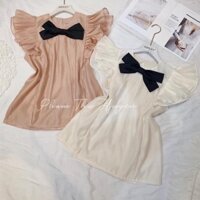 Áo cánh tiên nơ cổ