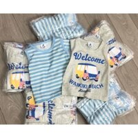 ÁO CẶP BA LỖ Ô TÔ KẺ XANH BÉ TRAI NHÍ HM