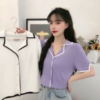 Áo Cardigan cổ bẻ (hình thật )