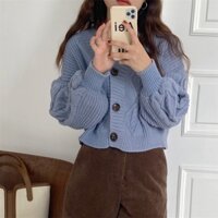 Áo Cardigan croptop Hàn quốc😊