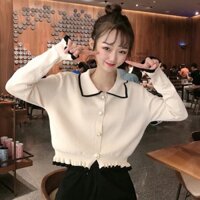 Áo Cardigan dệt kim tay dài thiết kế thanh lịch cho phái nữ