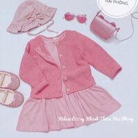 Áo cardigan HM hồng