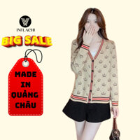 Áo Cardigan Len Khoác Nữ INFLACHI Dệt Kim Tay Dài Chất Đẹp K-16