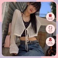 Áo cardigan len mỏng đi biển xinh xắn