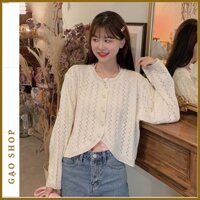 Áo Cardigan Len Mỏng Khoác Ngoài Cực Xinh