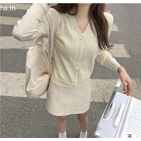 Áo cardigan mỏng 3 cúc