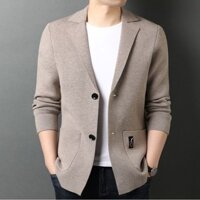 Áo cardigan nam dày thường ngày phù hợp với nam mùa xuân thu áo khoác béo người đàn ông cỡ lớn phiên bản Hàn Quốc xu hướng mới thời trang