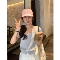 Áo cardigan ngắn tay đan nơ đa năng dành cho nữ