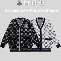 Áo Cardigan NY, Áo Khoác Nỉ Mỏng In Kín Siêu Chất TT320