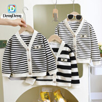 Áo Cardigan sọc cho bé trai từ 1-8 tuổi